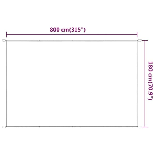 vidaXL Markis vertikal antracit 180x800 cm oxfordtyg