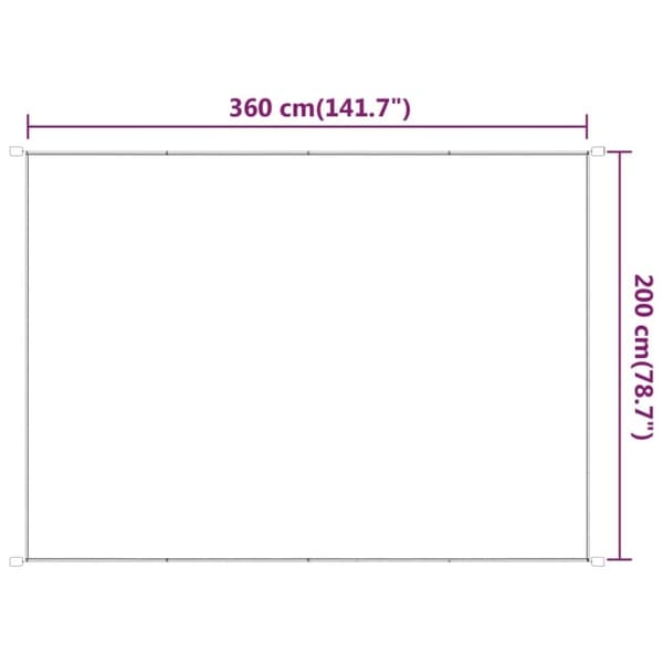 vidaXL Markis vertikal ljusgrön 200x360 cm oxfordtyg