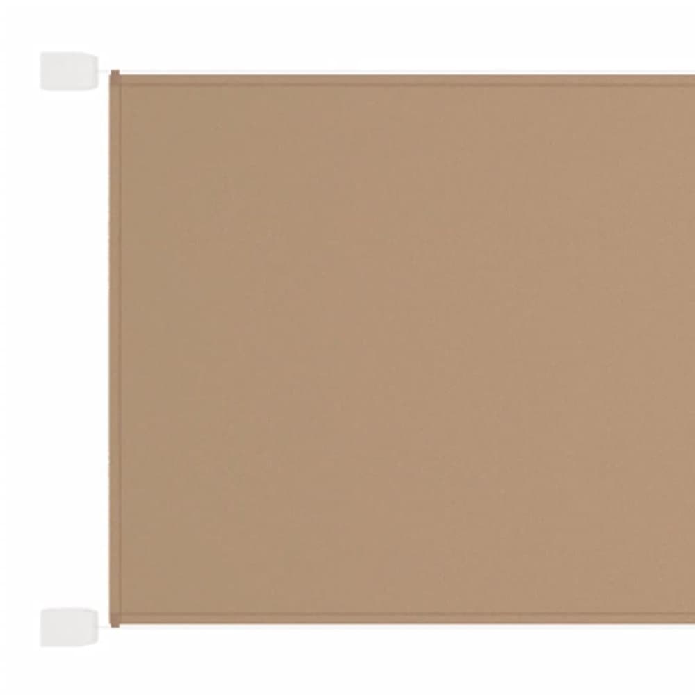 vidaXL Markis vertikal taupe 140x360 cm oxfordtyg