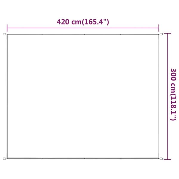 vidaXL Pystymarkiisi vaaleanvihreä 300x420 cm Oxford kangas