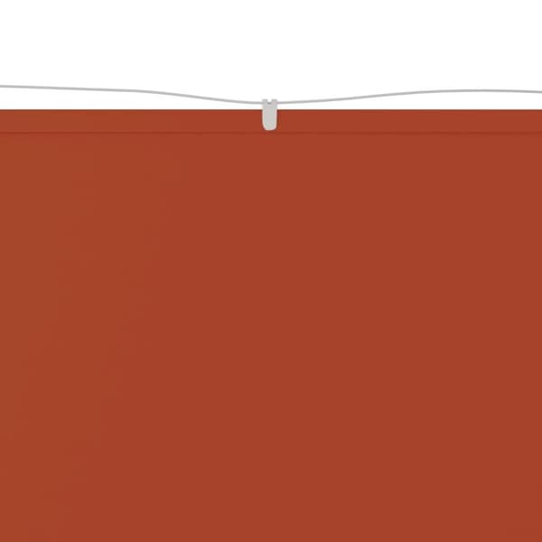 vidaXL lodret markise 100x800 cm oxfordstof terrakottafarvet