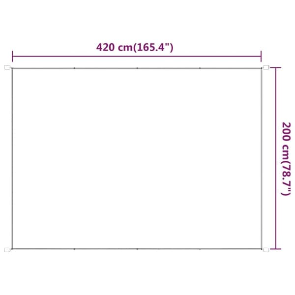 vidaXL lodret markise 200x420 cm oxfordstof lysegrøn
