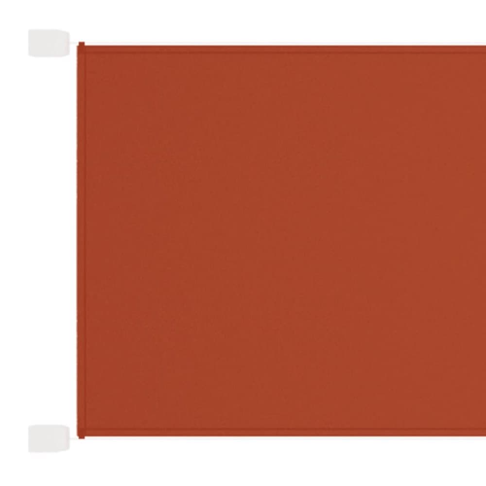 vidaXL Markis vertikal terrakotta 100x360 cm oxfordtyg