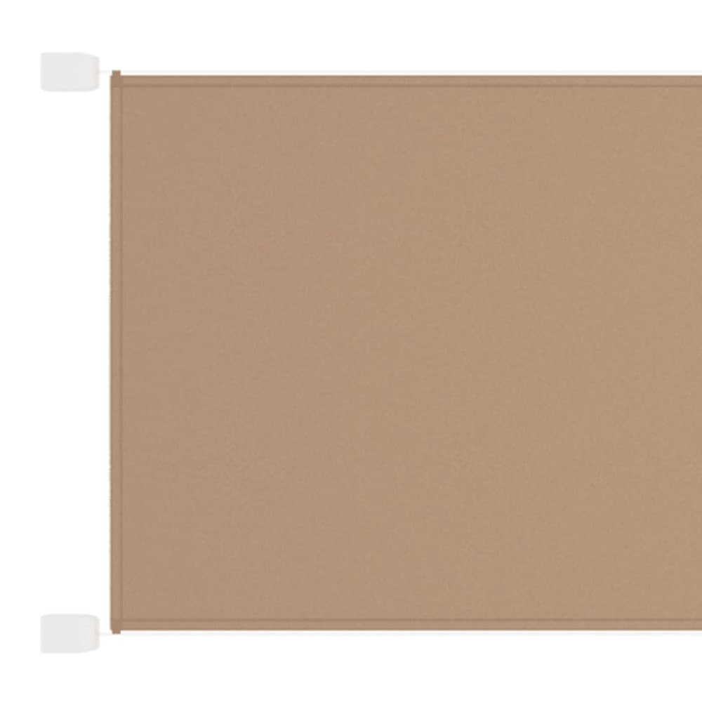 vidaXL Markis vertikal taupe 100x360 cm oxfordtyg