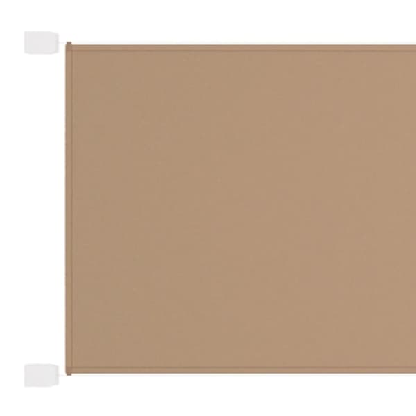 vidaXL Markis vertikal taupe 140x800 cm oxfordtyg