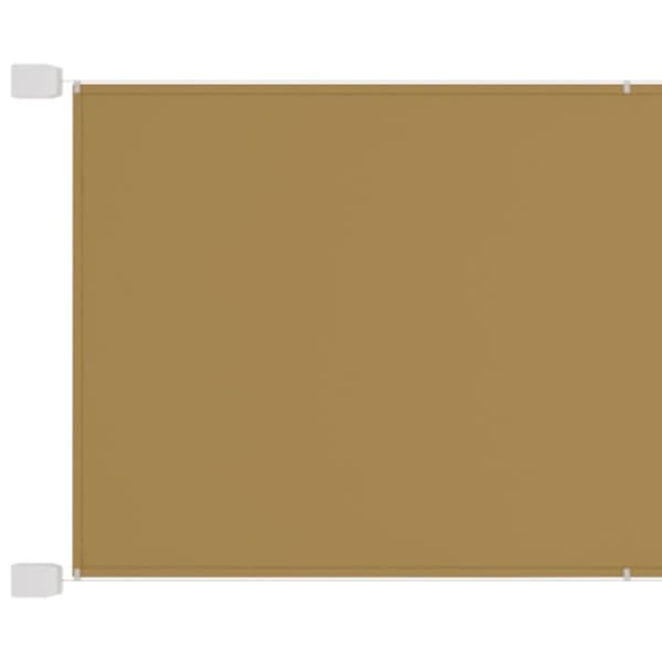 vidaXL Vertikal markise beige 180x1200 cm oxfordstoff