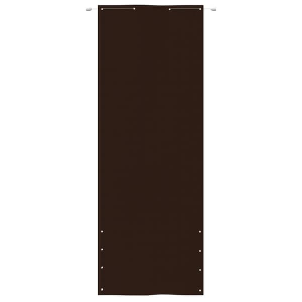 vidaXL Balkongskärm brun 80x240 cm oxfordtyg