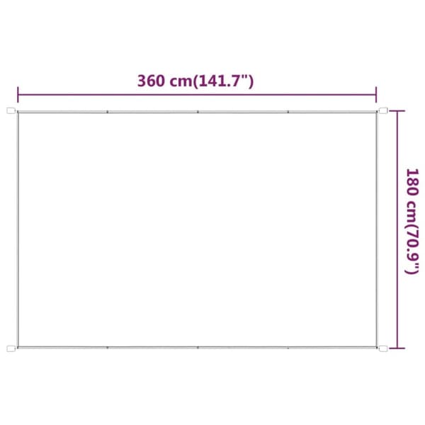 vidaXL Markis vertikal ljusgrön 180x360 cm oxfordtyg