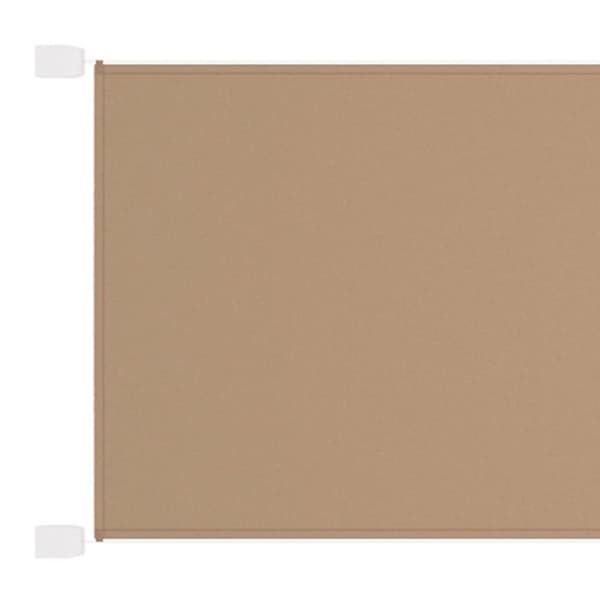 vidaXL Vertikal markise gråbrun 100x800 cm oxfordstoff