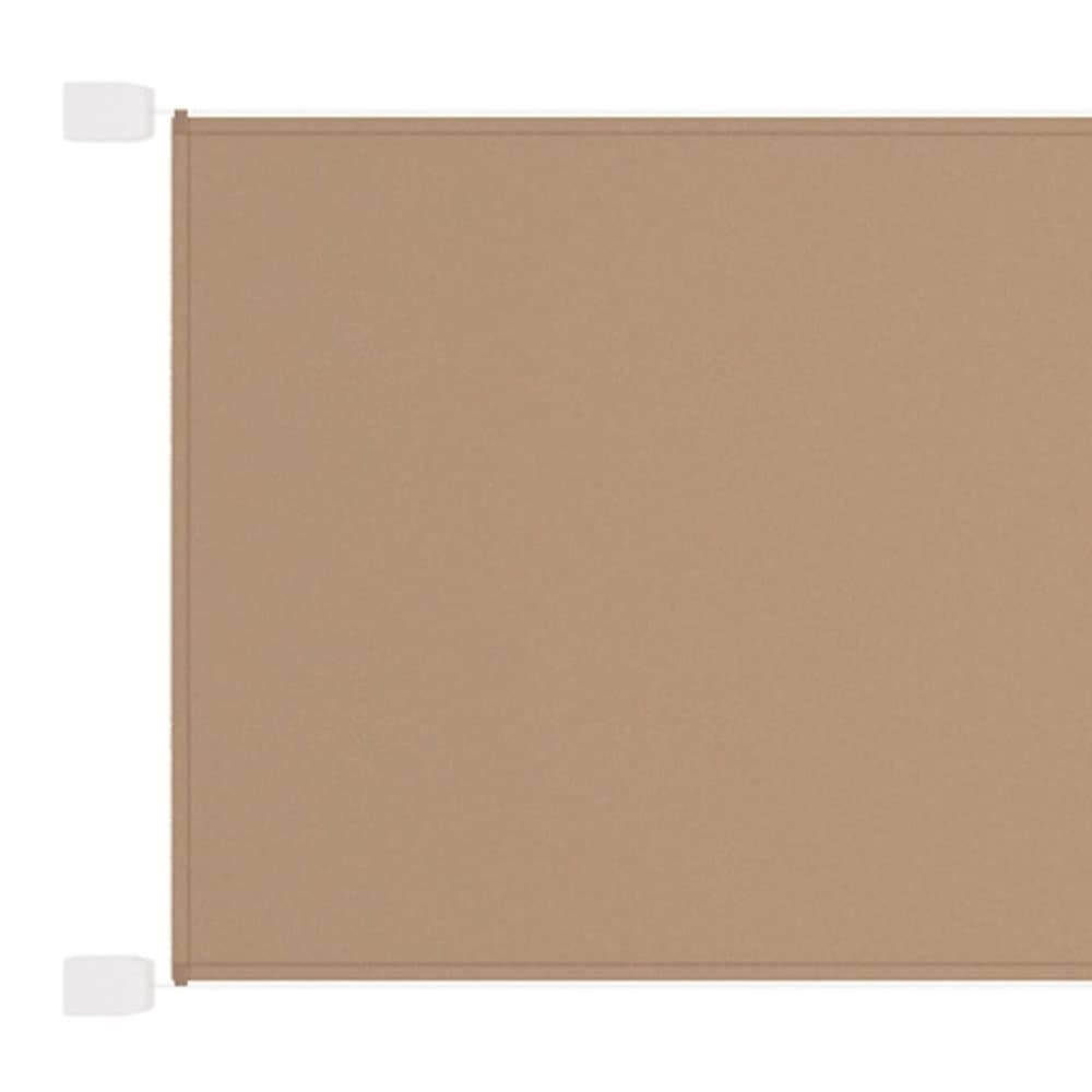 vidaXL Markis vertikal taupe 60x420 cm oxfordtyg