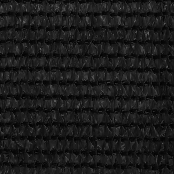 vidaXL altanafskærmning 75x500 cm HDPE sort