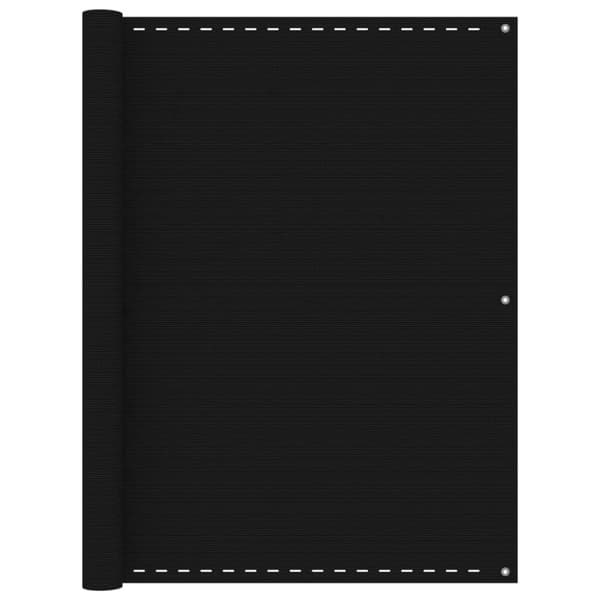 vidaXL altanafskærmning 120x300 cm HDPE sort