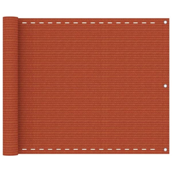 vidaXL Balkongskärm orange 75x500 cm HDPE