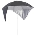 Miniatyrbilde 1 av 10: vidaXL Strandparasoll med sidevegger antrasitt 215 cm