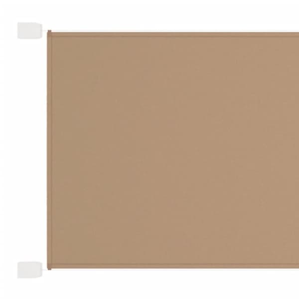vidaXL lodret markise 60x1200 cm oxfordstof gråbrun