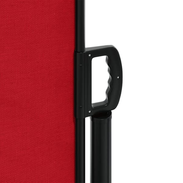 vidaXL Uttrekkbar sidemarkise rød 140x1200 cm