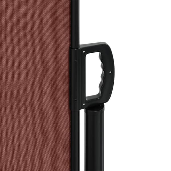 vidaXL Uttrekkbar sidemarkise brun 140x1200 cm