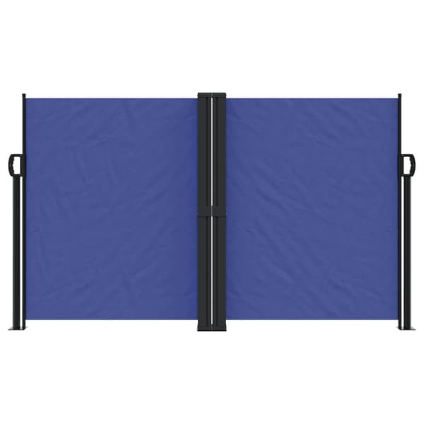 vidaXL Uttrekkbar sidemarkise blå 140x1200 cm