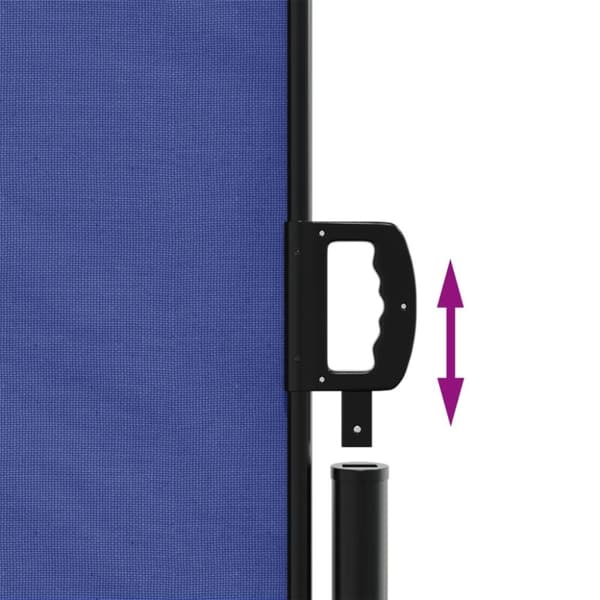 vidaXL Uttrekkbar sidemarkise blå 140x1200 cm