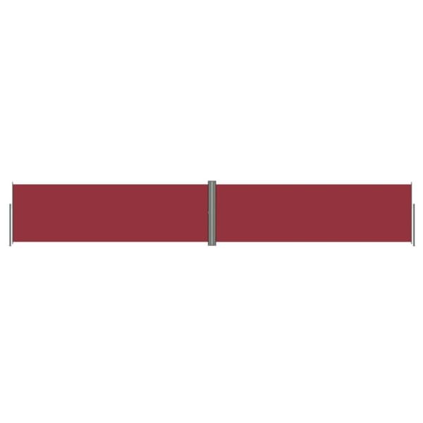 vidaXL Uttrekkbar sidemarkise 160x1000 cm rød