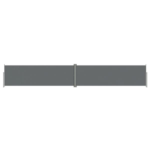 vidaXL Uttrekkbar sidemarkise 160x1000 cm antrasitt