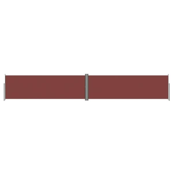vidaXL Uttrekkbar sidemarkise 160x1000 cm brun