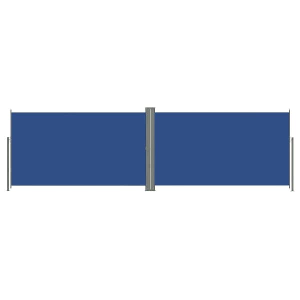 vidaXL Uttrekkbar sidemarkise blå 160x600 cm