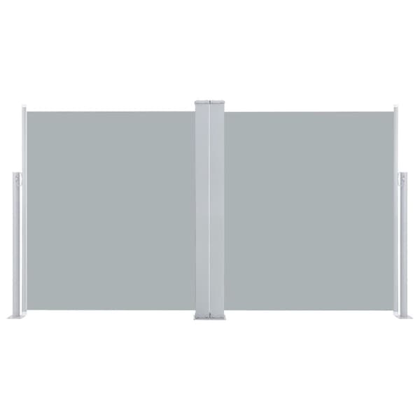 vidaXL Uttrekkbar sidemarkise antrasitt 160x600 cm