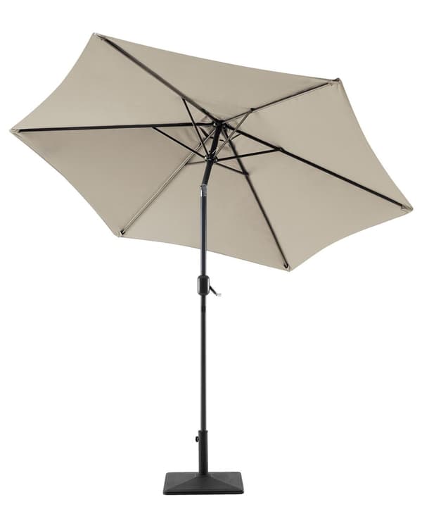 Hageparasoll Beige Stoff 230 cm Værbestandig