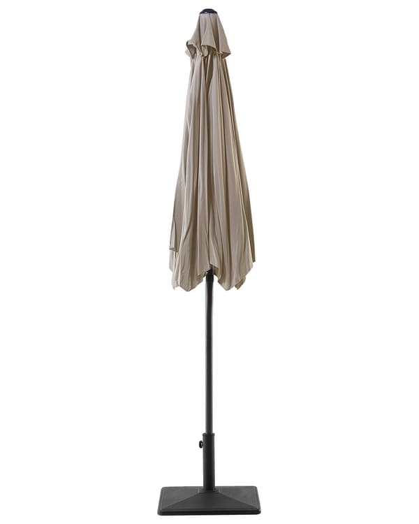Hageparasoll Beige Stoff 230 cm Værbestandig