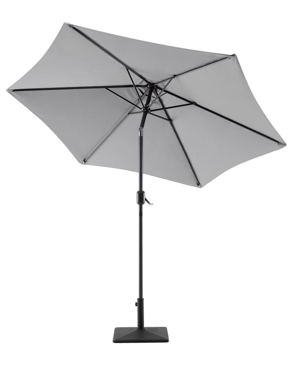 Hageparasoll Grå Stoff 230 cm Værbestandig