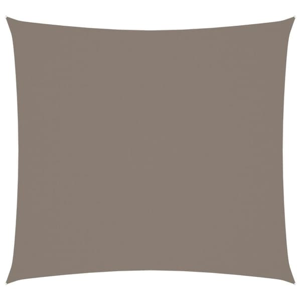 vidaXL Solseil oxfordstoff kvadratisk 2,5x2,5 m gråbrun