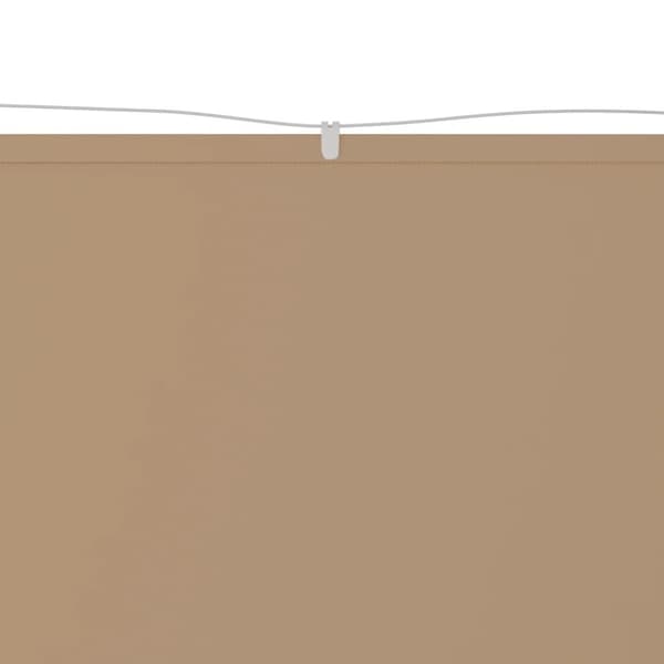 vidaXL Vertikal markise gråbrun 60x360 cm oxfordstoff