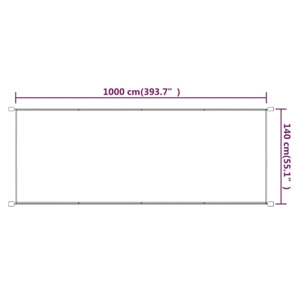 vidaXL Markis vertikal blå 140x1000 cm oxfordtyg