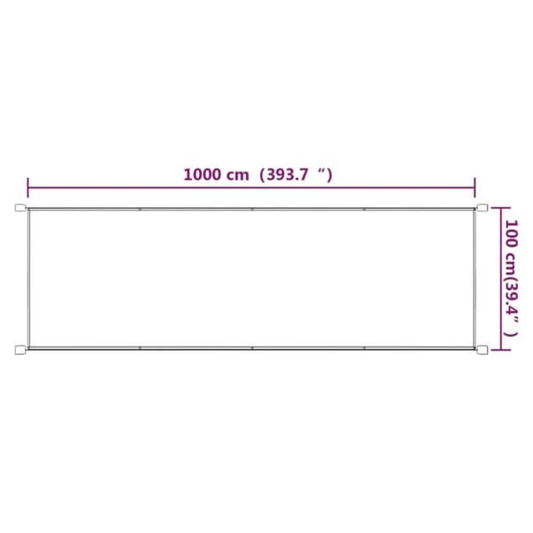 vidaXL Pystymarkiisi taupe 100x1000 cm Oxford kangas