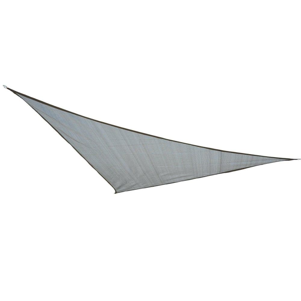 Rootz Solskydd - Markis - Triangel - 3 x 3 x 3 m/5 x 5 x 5 m - Skärm - HDPE - Väderbeständig - Rostfritt stål - Grå