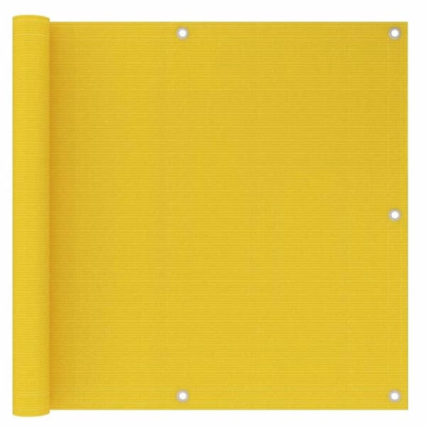 vidaXL altanafskærmning 90x300 cm HDPE gul