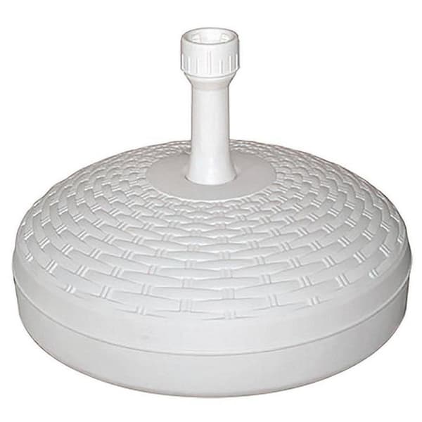 Parasol Base Rattan-Look Hvid