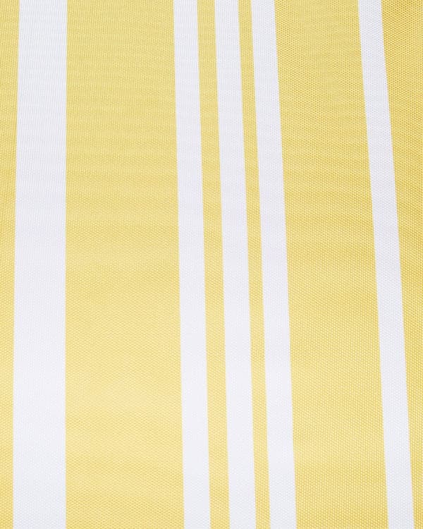 Parasoll Hvit Gul Polyester Bøk ø 150 cm Rund form Frynser Retro UV-bestandig Vippemekanisme Hage Uteplass