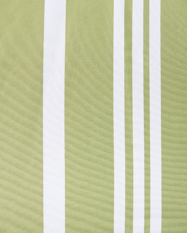 Parasoll Grønn Hvit Polyester Bøk ø 150 cm Rund form Frynser Retro UV-bestandig Vippemekanisme Hage Uteplass