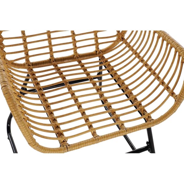 Puutarhasohva DKD Home Decor Ruskea Metalli Polyesteri synteettinen rottinki (124 x 74 x 84 cm)