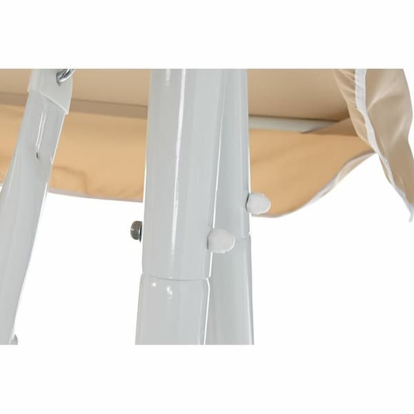 Penkki DKD Home Decor Beige Keinu Polyesteri Teräs (210 x 120 x 164 cm)