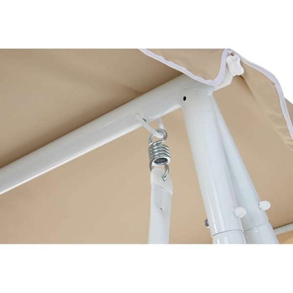 Penkki DKD Home Decor Beige Keinu Polyesteri Teräs (210 x 120 x 164 cm)