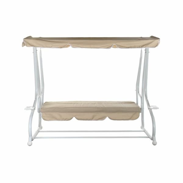 Penkki DKD Home Decor Beige Keinu Polyesteri Teräs (210 x 120 x 164 cm)