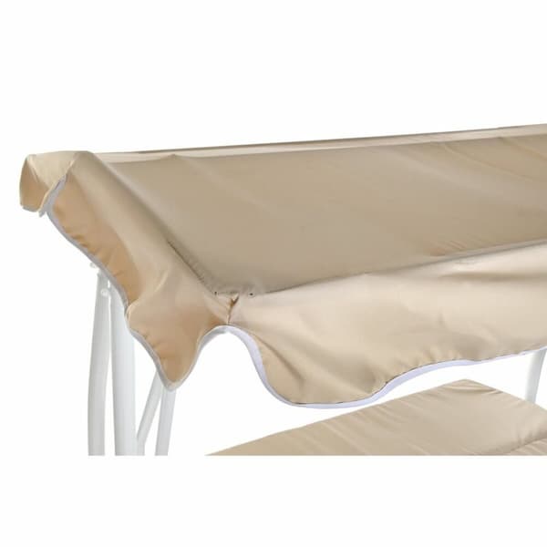 Penkki DKD Home Decor Beige Keinu Polyesteri Teräs (210 x 120 x 164 cm)
