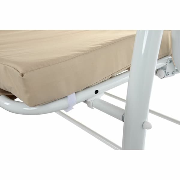 Penkki DKD Home Decor Beige Keinu Polyesteri Teräs (210 x 120 x 164 cm)