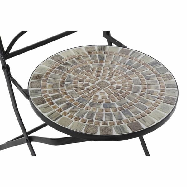 Sodo krėslas DKD Home Decor Keraminen Musta Rauta (42 x 50 x 90 cm)