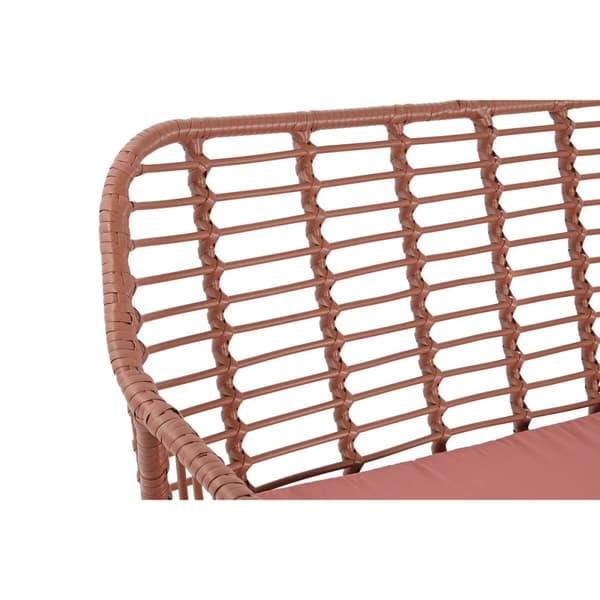 Pöytäsetti 3 nojatuolilla DKD Home Decor 124 x 74 x 84 cm Metalli synteettinen rottinki