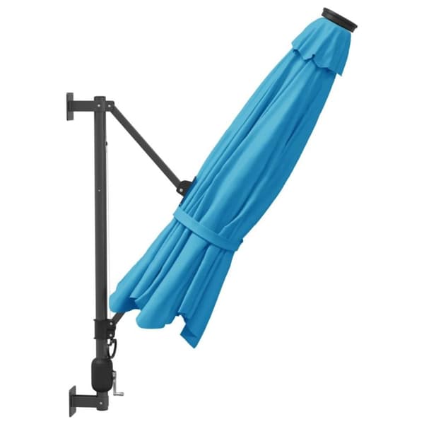 vidaXL væghængt parasol 290 cm havblå