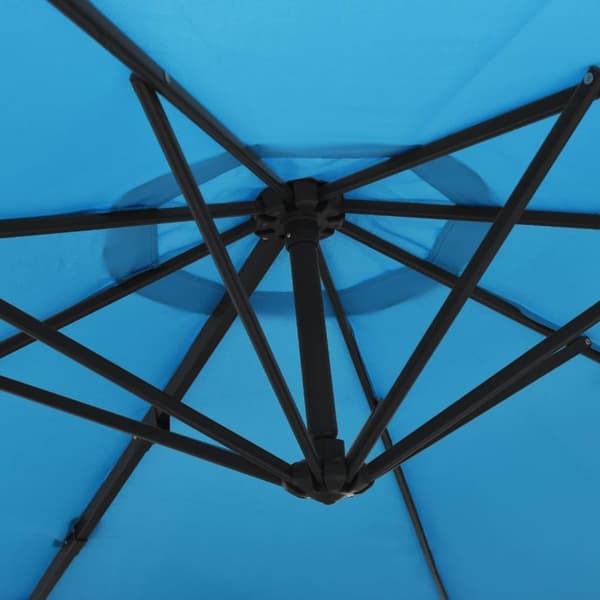 vidaXL væghængt parasol 290 cm havblå